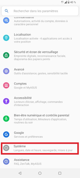 Mettre à jour la version logicielle
